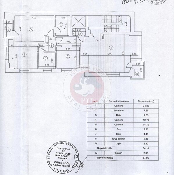 Metrou Aviatorilor | 3 camere in vila | 87mp | Semidecomandat | B12849